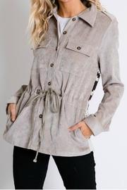  Print Back Shirt Jacket