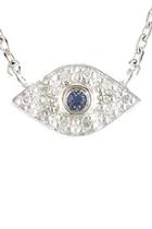  Sapphire-diamond Eye Necklace