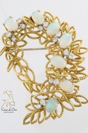  Opal Diamond Brooch