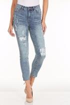  Lace Patchwork Jean