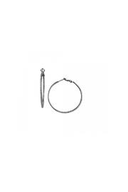  Small Gunmetal Hoops