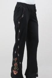  Boho-embroidered Flare Pant