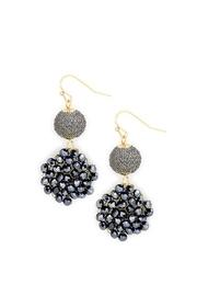  Beaded Pom Earrings