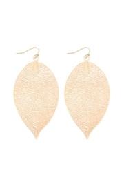  Dainty-filigree Leaf-hook Earrings