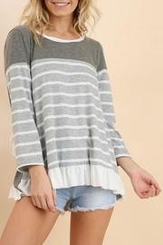  Striped Ruffle Tie-back