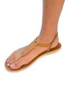  Caramel T-strap Sandal