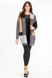  Patchwork Open Cardigan