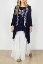  Embroidered High-low Tunic