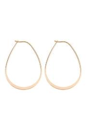  Pinched-tip-pearshape Wire Earrings