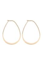  Pinched-tip-pearshape Wire Earrings
