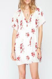  V Neck Pleat Dress