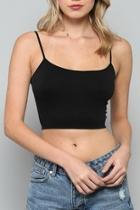  Black Half Cami