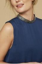  Beaded Neck Blouse