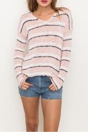  Pink Stripe Sweater