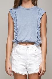  Ruffle Side Top