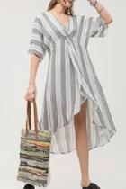  Twisted Striped Tunic