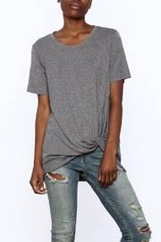  Knot Front Knit Top