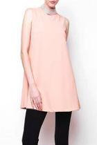  Stud Neck Flair Dress