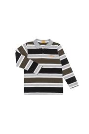  Striped Polo Top