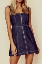  Denim Zip Dress