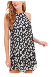 Leopard Strapless Dress