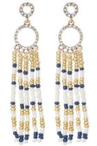  Navy/white Tassel Earrings