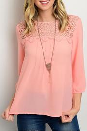  Salmon Crochet Top