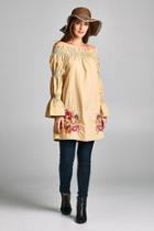  Multi-floral Embroidered Tunic
