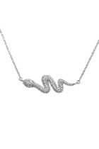  Glamorous Silver Snake Necklace