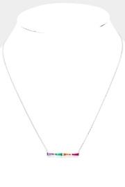  Rainbow Silver Necklace