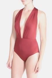  Red Twist Swimsuit
