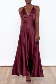  Satin Wine Dress