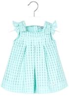  Mini Turquoise Basket-weave-dress