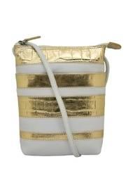  White & Gold Crossbody Bag