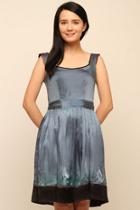  Blue Silk Dress
