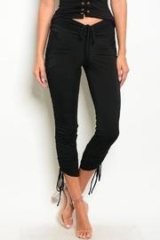  Black Shirring Leggings