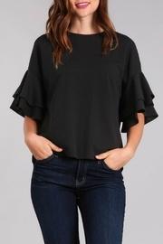  Tiered Ruffle Sleeve Top