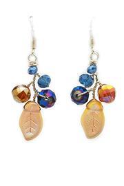  Amber Petal Earrings