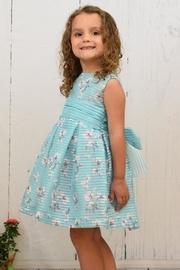  Teal Flower Dress