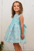  Teal Flower Dress