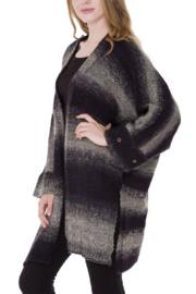  Black Banded Cardigan