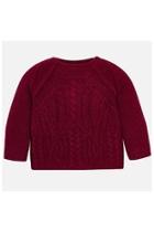  Raspberry Knit Sweater