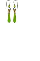  Green Glass Earrings