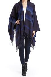  Raj Ruana-navy Ombre Stripe