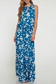  Butterfly Print Maxi Dress