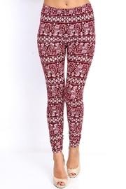  Burgundy Elephant Legging