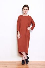  Pleated Cocoon Dress