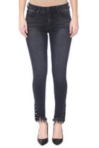  Blair Grommet Fringe Hem Jean