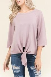  Mauve Tie Blouse