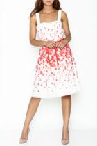  A Line Print Dress